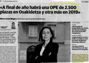 Oposiciones Osakidetza 2017